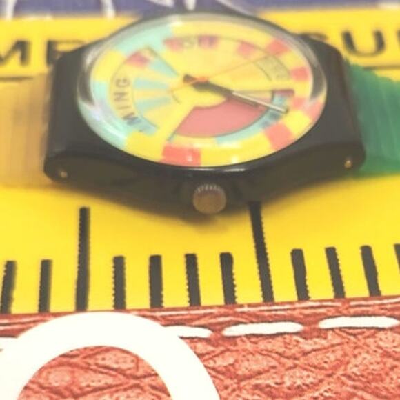Vintage Swatch watch WORLD RECORD GB721 NON WORKIKG DISPLAY DUMMY - Picture 6 of 9